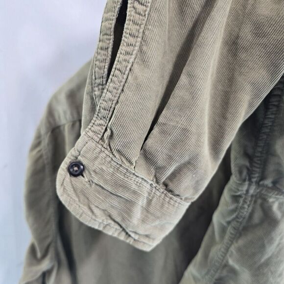 Tailor Vintage Shirt Mens XL Brown Corduroy Button Plaid Reversible Buffalo Blue - Picture 8 of 15